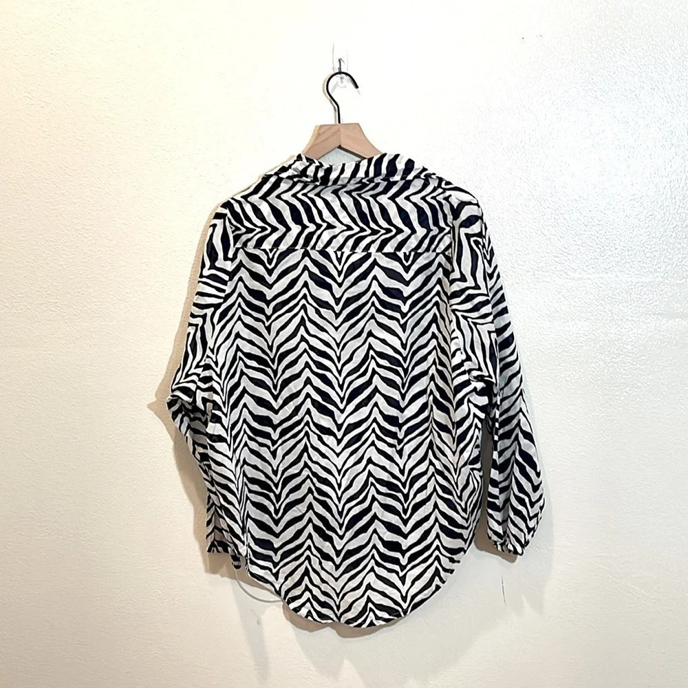 Faithfull the Brand Rylen long sleeve buttondown AYU print size XS/US 2 - Picture 5 of 8